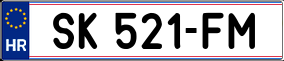 Trailer License Plate